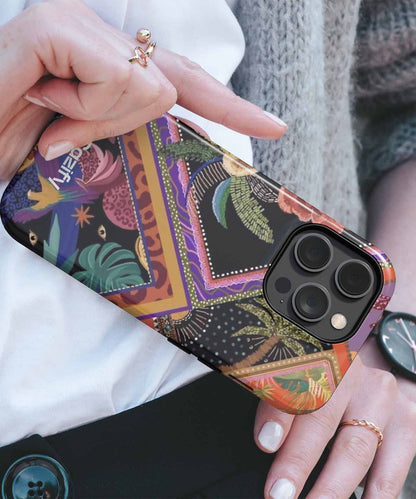 Vibrant Floral Jungle Party Vibes iPhone case Case Cazify - Delivery Canada