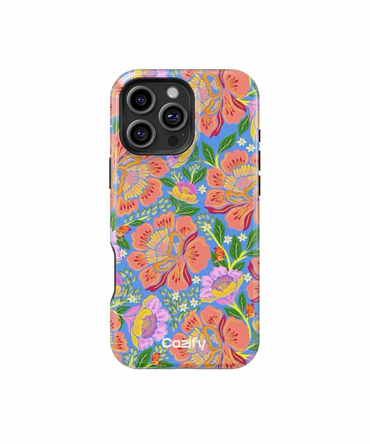 Vibrant Floral Paradise with Bees iPhone case Case Cazify - Delivery Canada