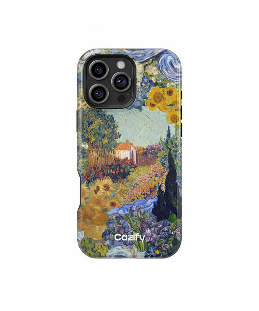 Vibrant Floral Whirlwind of Colors iPhone case Case Cazify - Delivery Canada
