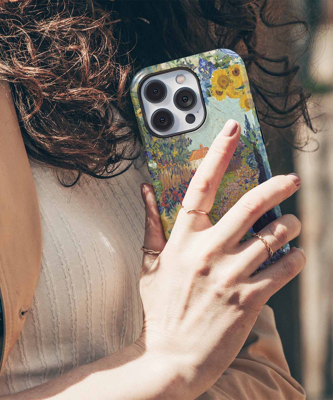 Vibrant Floral Whirlwind of Colors iPhone case Case Cazify - Delivery Canada