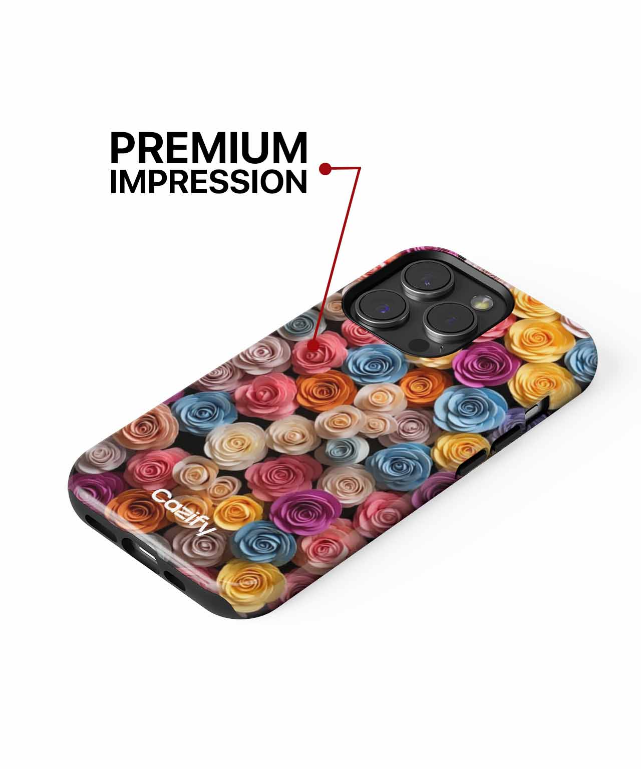 Vibrant Garden of Colorful Roses iPhone case Case Cazify - Delivery Canada