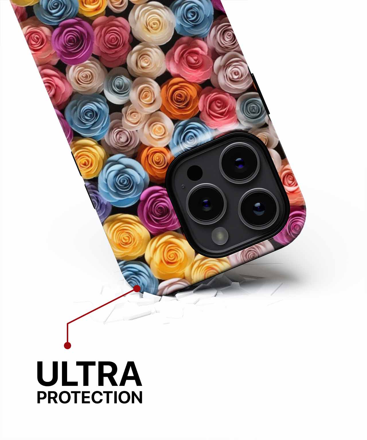 Vibrant Garden of Colorful Roses iPhone case Case Cazify - Delivery Canada