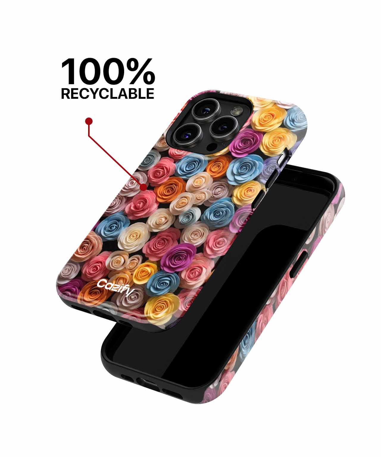 Vibrant Garden of Colorful Roses iPhone case Case Cazify - Delivery Canada