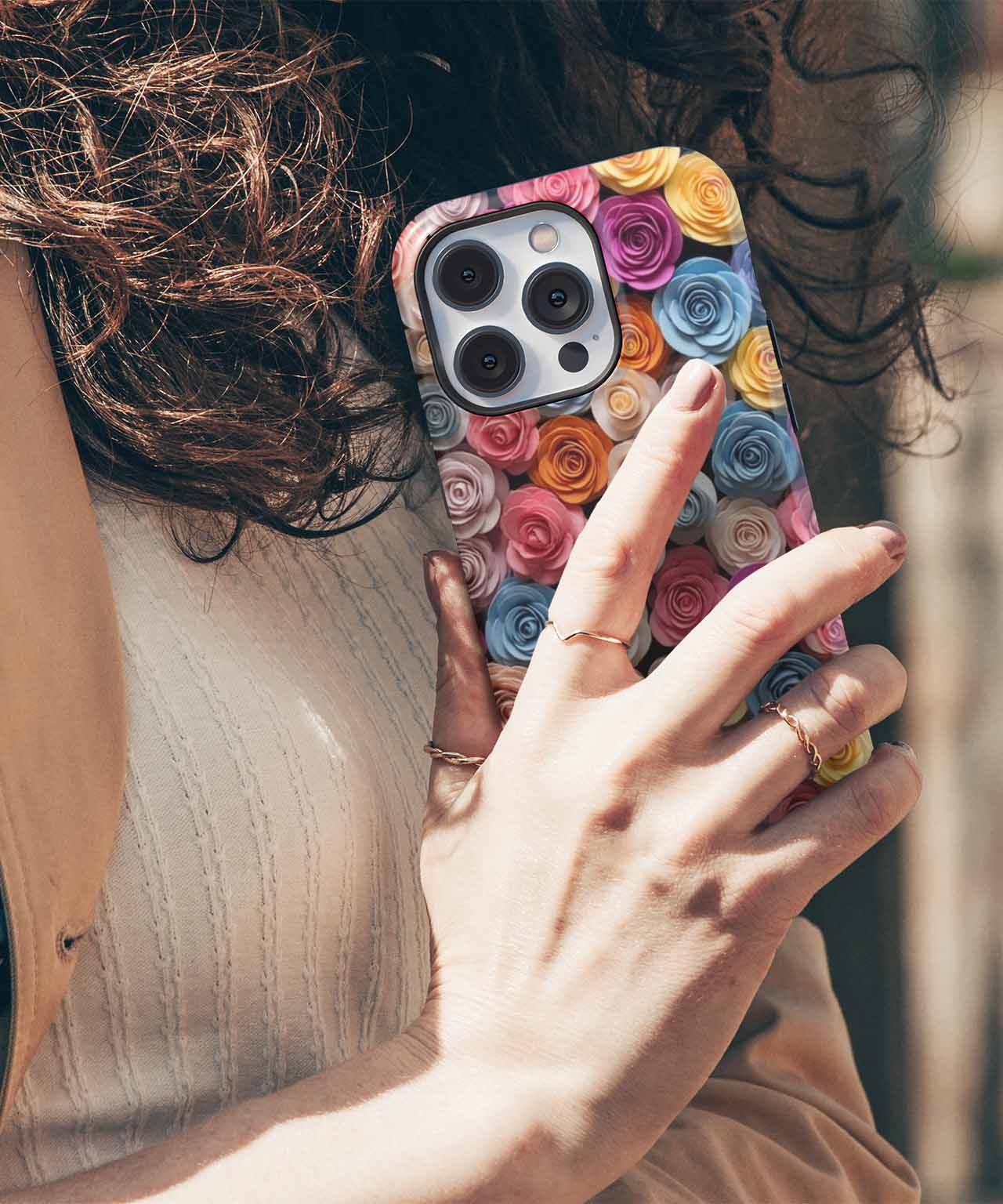 Vibrant Garden of Colorful Roses iPhone case Case Cazify - Delivery Canada