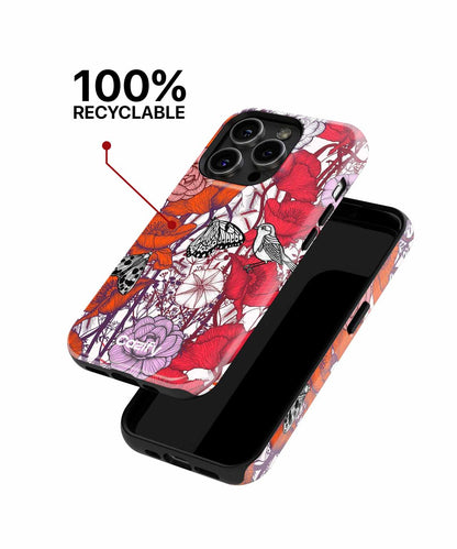 Vibrant Garden Party with Butterflies iPhone case Case Cazify - Delivery Canada
