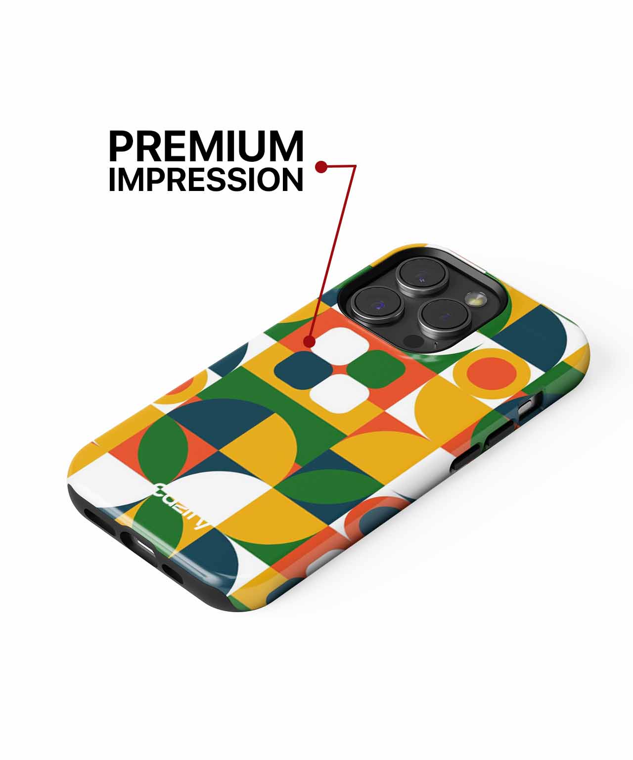 Vibrant Geometric Bliss Celebrating Colors iPhone case Case Cazify - Delivery Canada