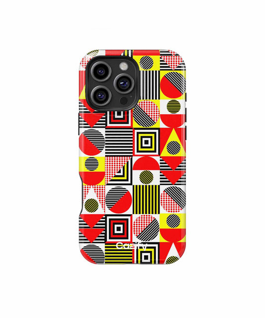 Vibrant Geometric Fun Fest iPhone case Case Cazify - Delivery Canada