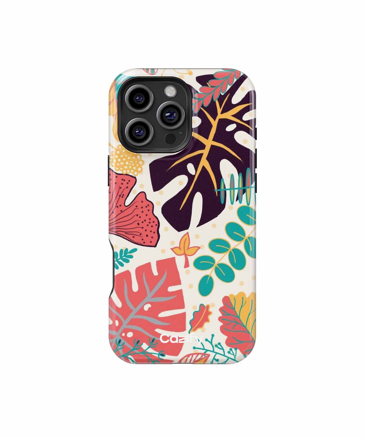 Vibrant Jungle Leaves Dance Party iPhone case Case Cazify - Delivery Canada