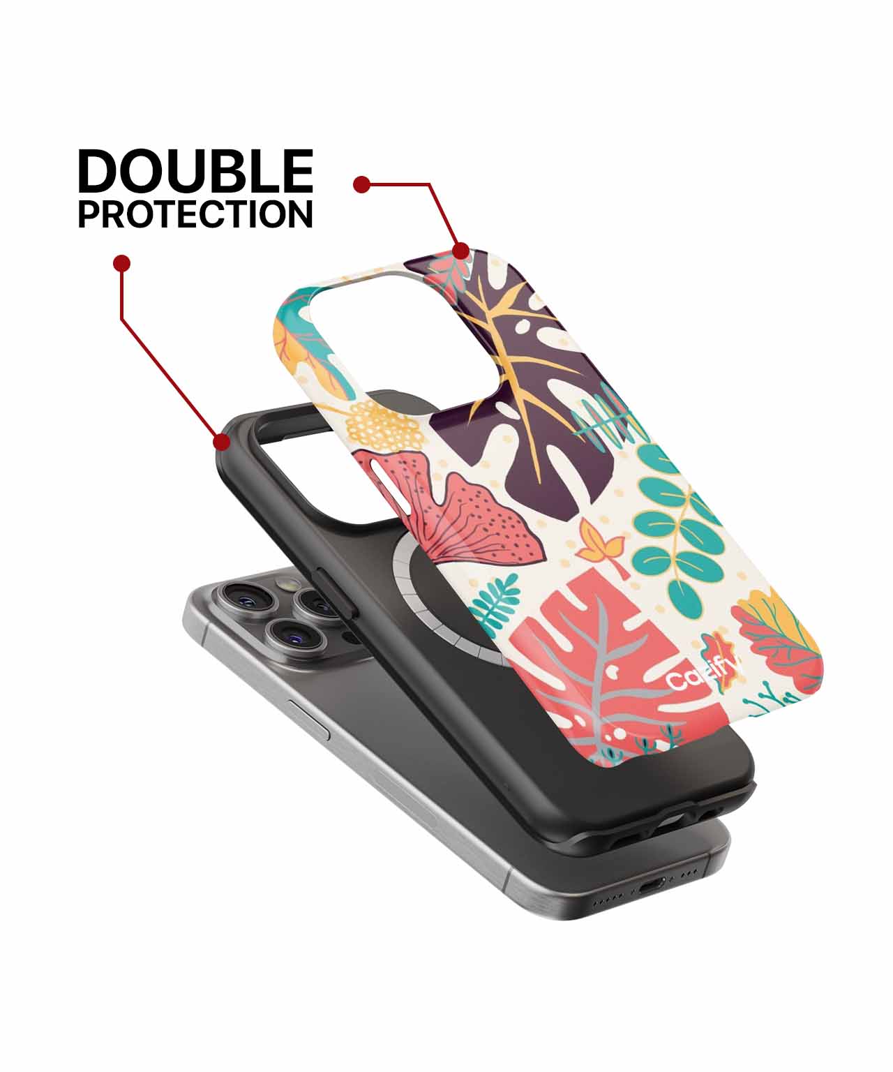 Vibrant Jungle Leaves Dance Party iPhone case Case Cazify - Delivery Canada