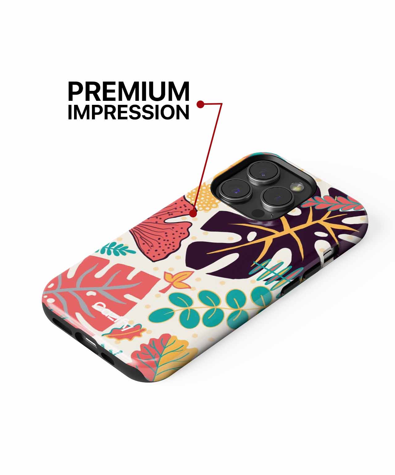 Vibrant Jungle Leaves Dance Party iPhone case Case Cazify - Delivery Canada