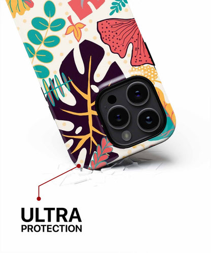 Vibrant Jungle Leaves Dance Party iPhone case Case Cazify - Delivery Canada