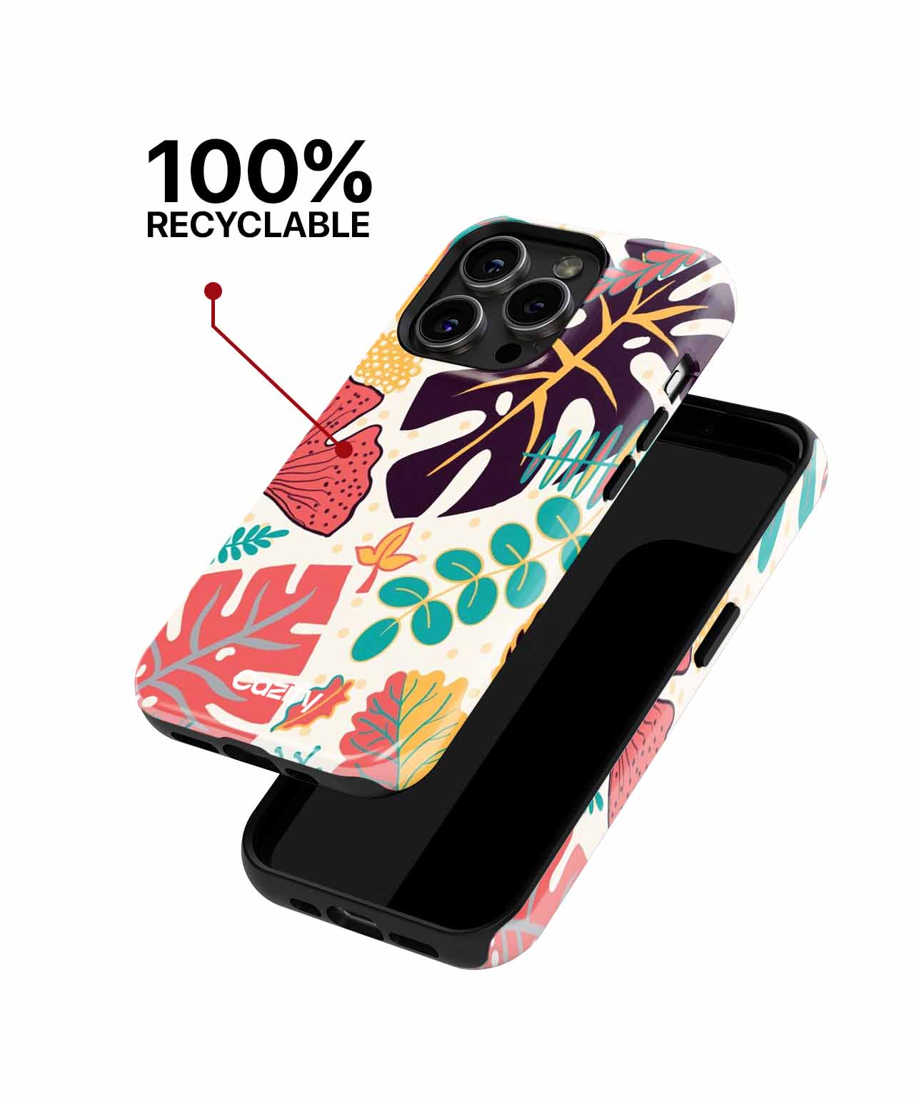 Vibrant Jungle Leaves Dance Party iPhone case Case Cazify - Delivery Canada