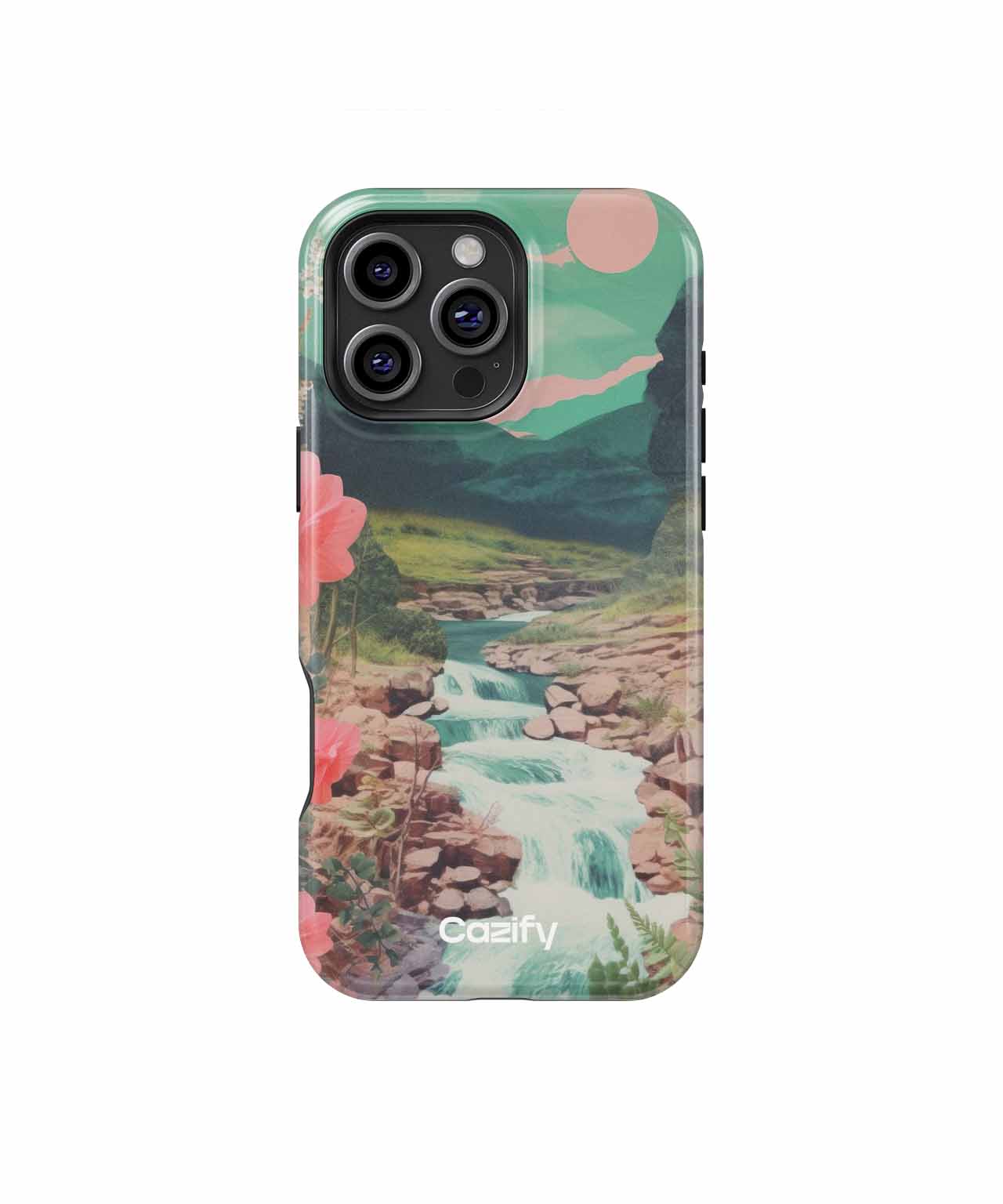 Vibrant Nature Escape with Flowing Stream iPhone case Case Cazify - Delivery Canada