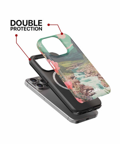 Vibrant Nature Escape with Flowing Stream iPhone case Case Cazify - Delivery Canada