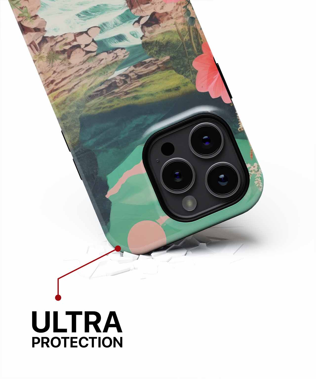 Vibrant Nature Escape with Flowing Stream iPhone case Case Cazify - Delivery Canada
