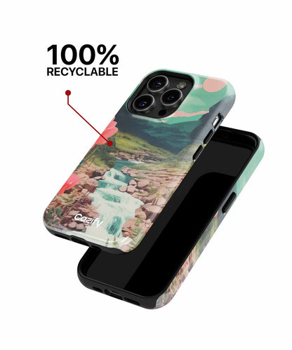 Vibrant Nature Escape with Flowing Stream iPhone case Case Cazify - Delivery Canada