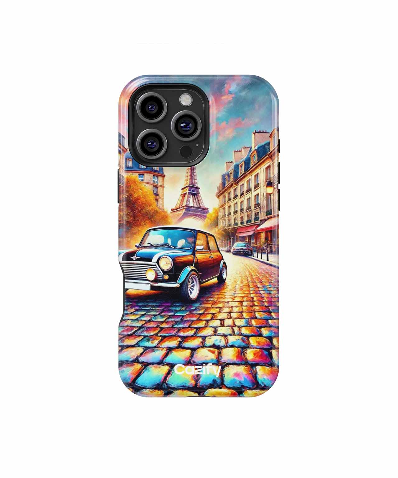 Vibrant Parisian Mini Cooper Adventure iPhone case Case Cazify - Delivery Canada