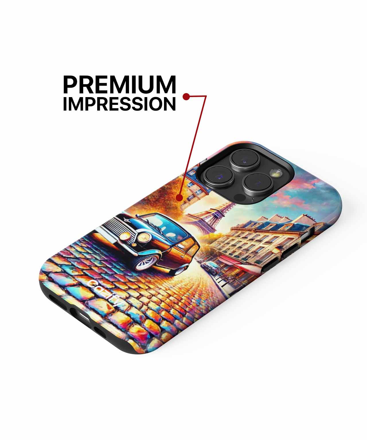 Vibrant Parisian Mini Cooper Adventure iPhone case Case Cazify - Delivery Canada