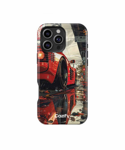Vibrant Racing Beauty in the Rain iPhone case Case Cazify - Delivery Canada