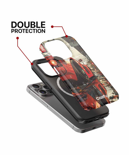Vibrant Racing Beauty in the Rain iPhone case Case Cazify - Delivery Canada