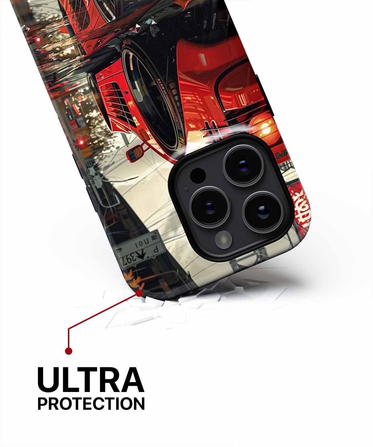 Vibrant Racing Beauty in the Rain iPhone case Case Cazify - Delivery Canada