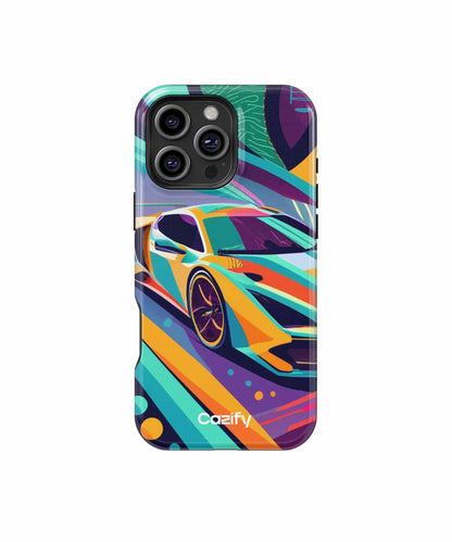 Vibrant Racing Dream Machine iPhone case Case Cazify - Delivery Canada