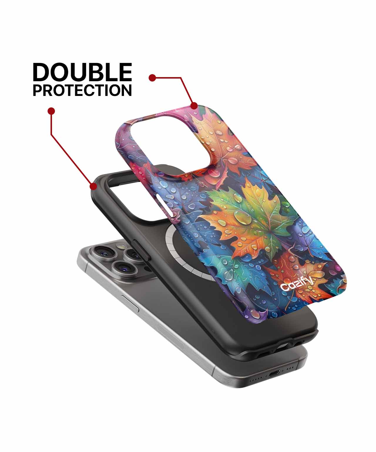 Vibrant Raindrop iPhone case Case Cazify - Delivery Canada