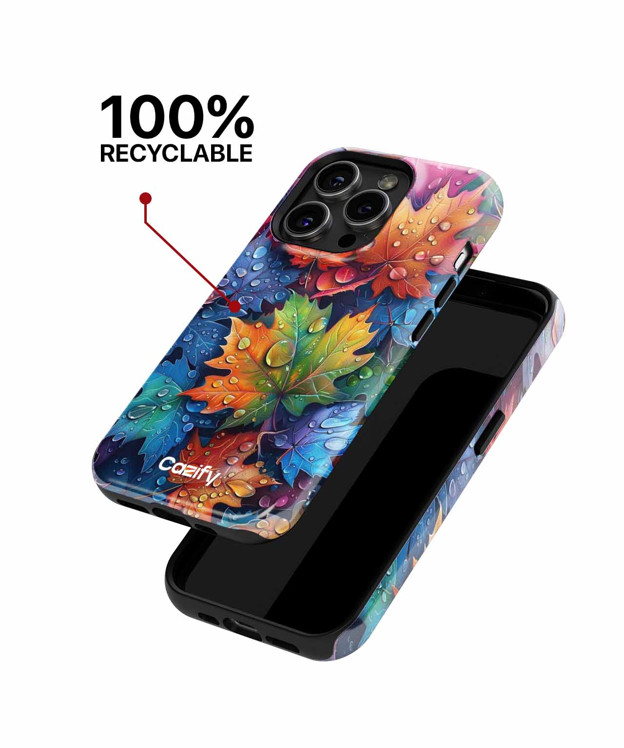 Vibrant Raindrop iPhone case Case Cazify - Delivery Canada