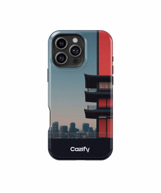 Vibrant Red Architectural Marvel iPhone case Case Cazify - Delivery Canada