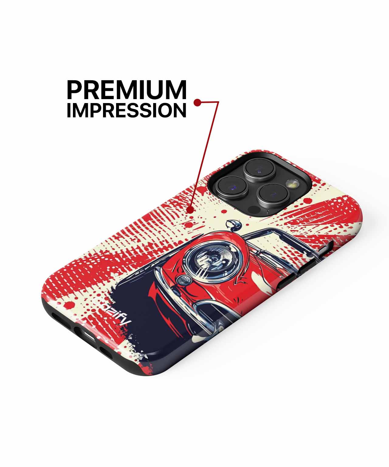 Vibrant Red Racing Dreams iPhone case Case Cazify - Delivery Canada