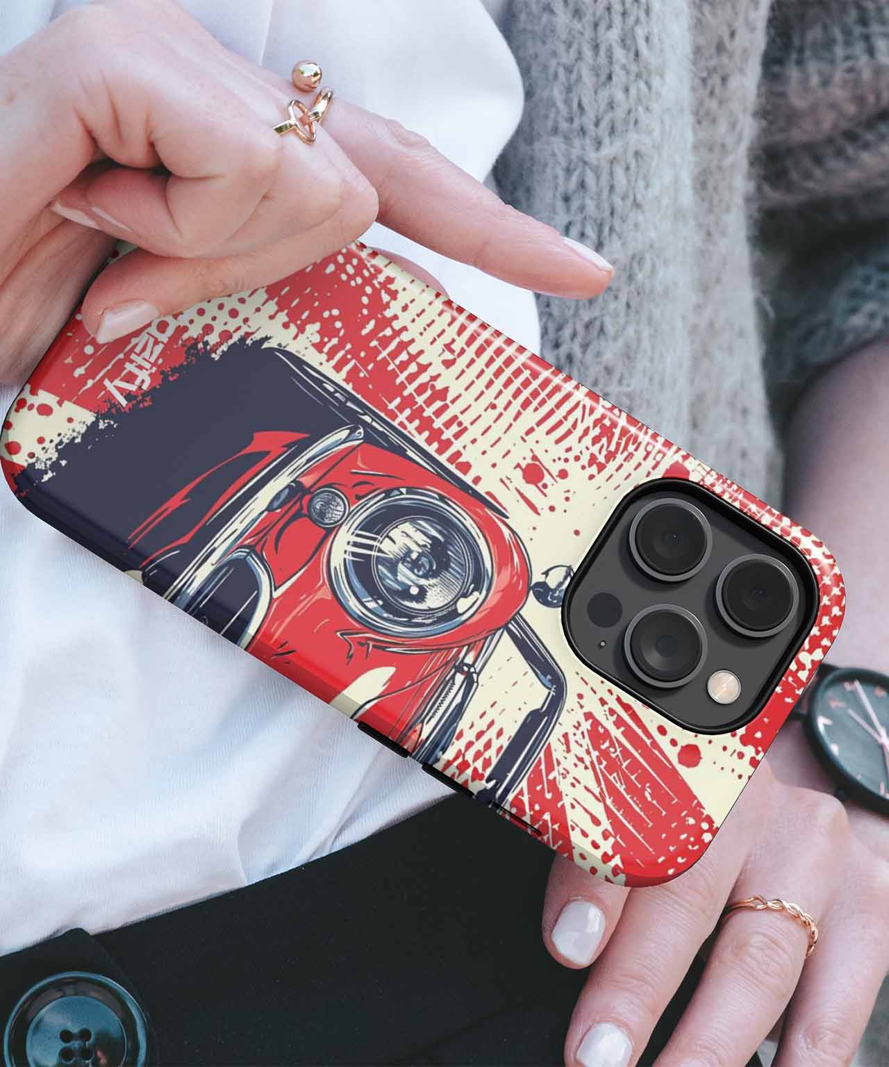 Vibrant Red Racing Dreams iPhone case Case Cazify - Delivery Canada