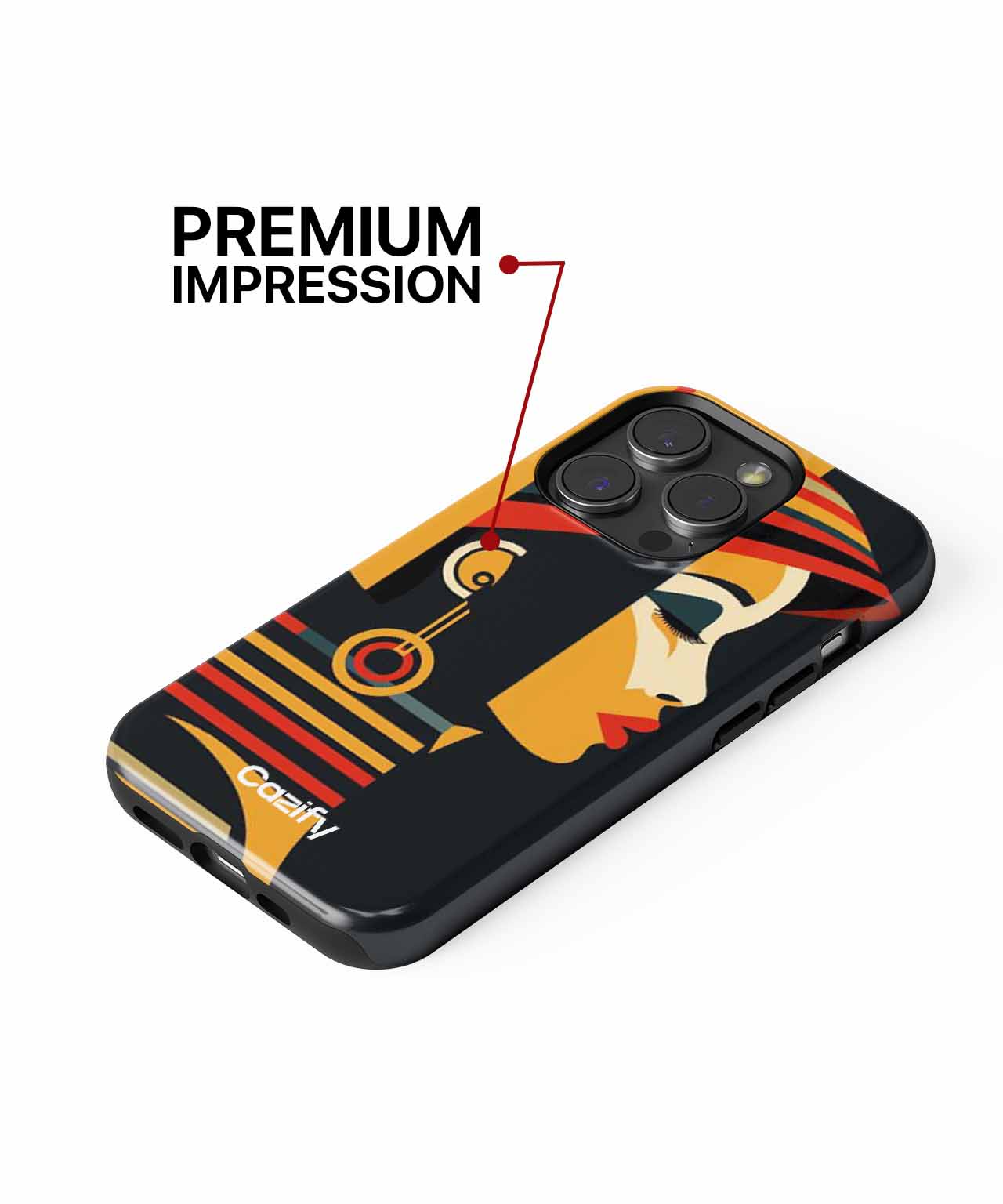 Vibrant Retro Chic Style Portrait iPhone case Case Cazify - Delivery Canada