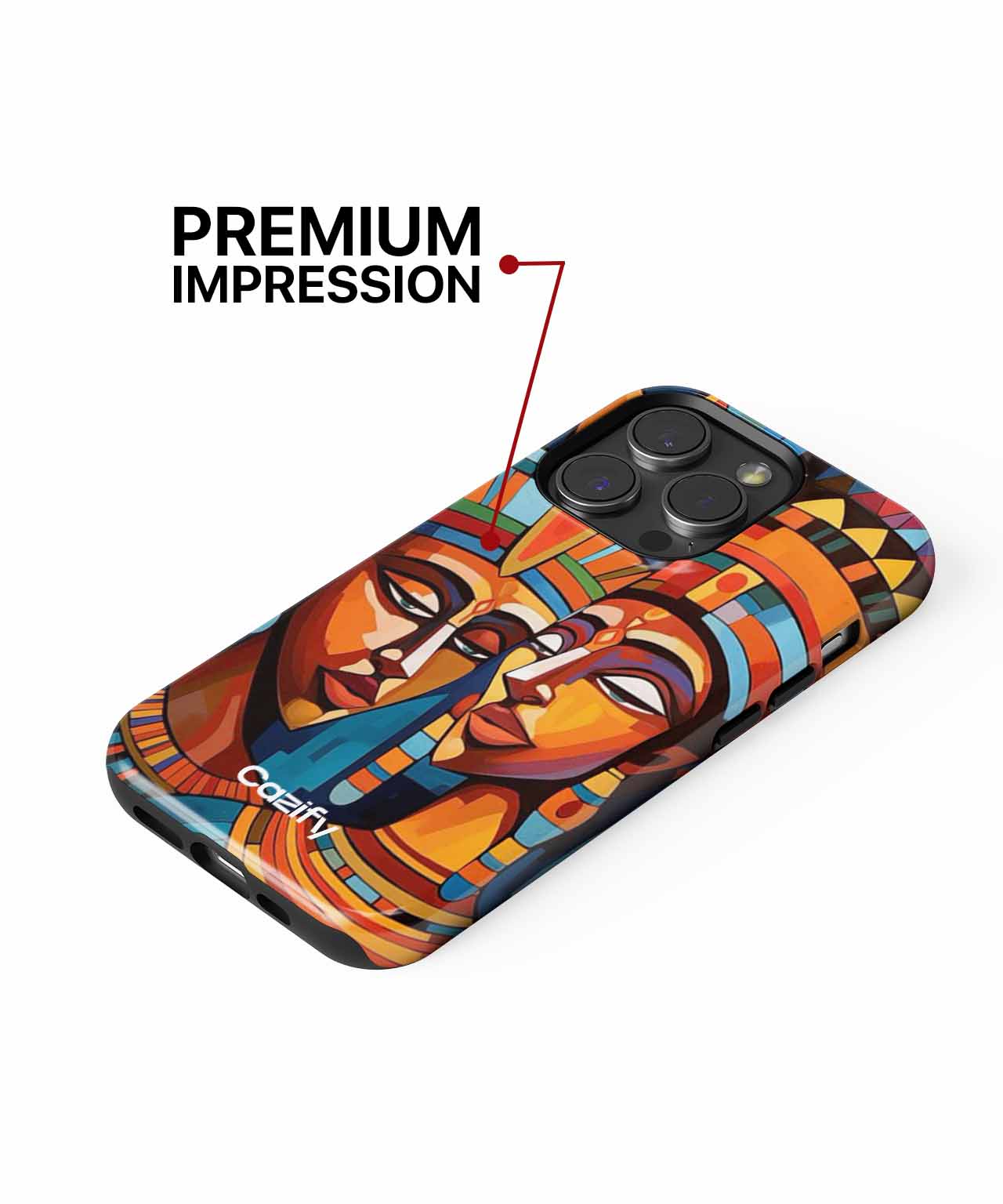 Vibrant Royal Sisters in Colorful Harmony iPhone case Case Cazify - Delivery Canada