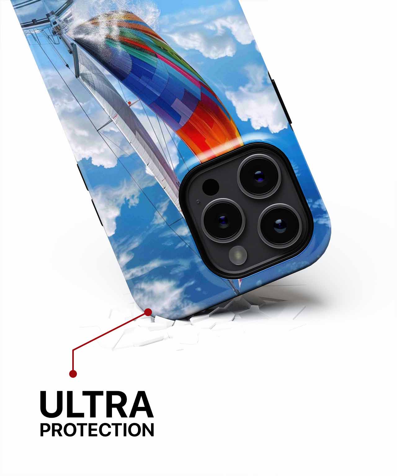 Vibrant sailing adventure on azure waves iPhone case Case Cazify - Delivery Canada
