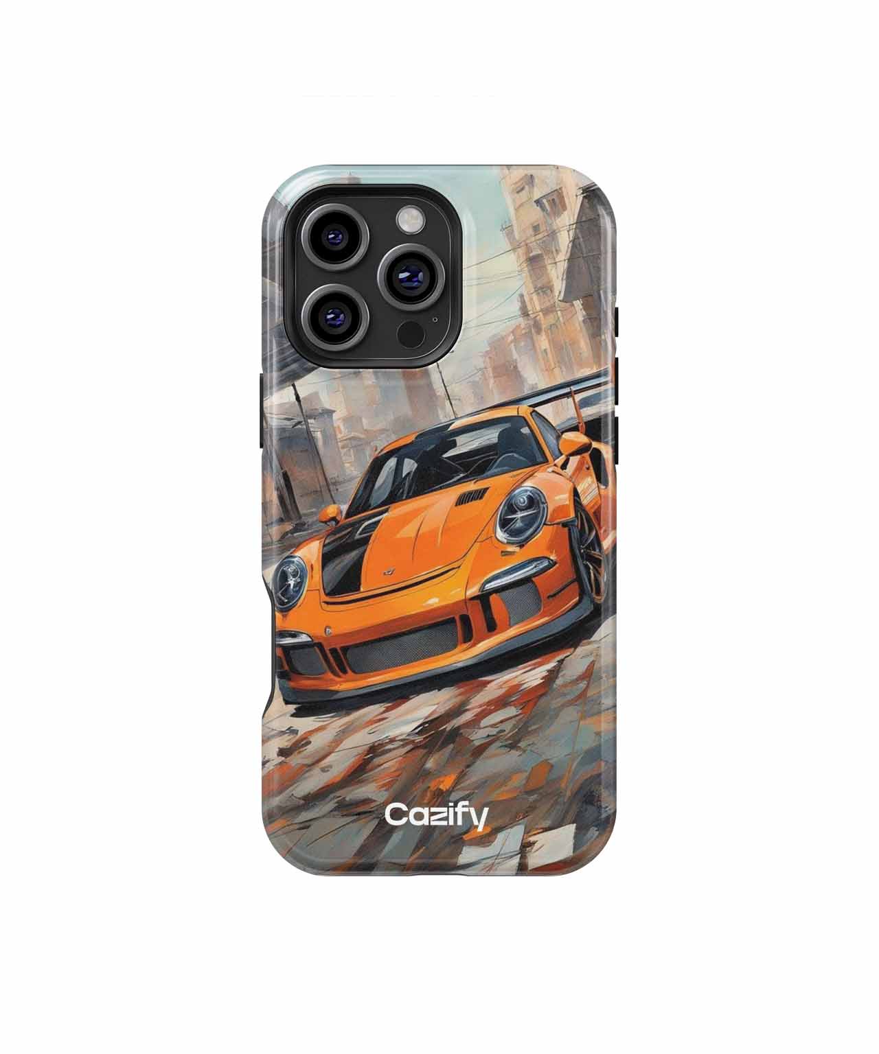 Vibrant Speed Demon on Urban Streets iPhone case Case Cazify - Delivery Canada