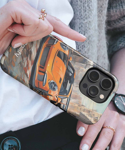 Vibrant Speed Demon on Urban Streets iPhone case Case Cazify - Delivery Canada