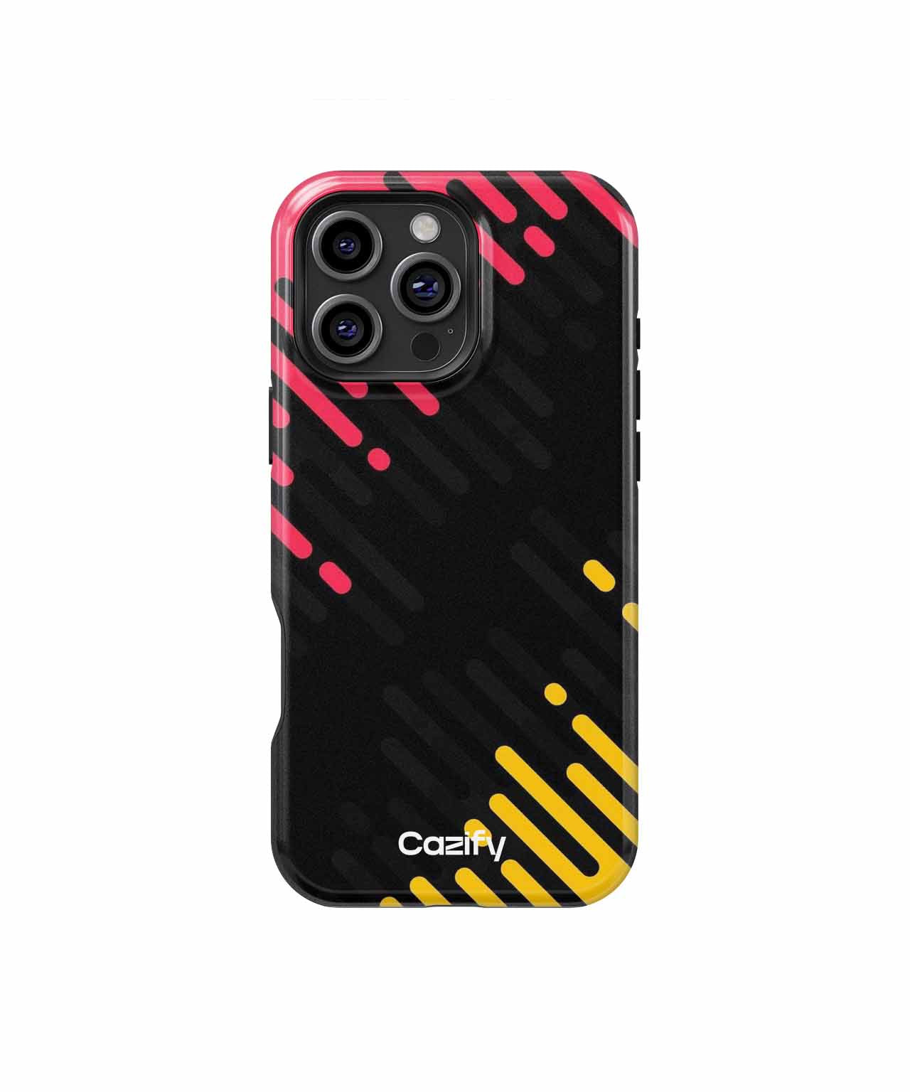 Vibrant Stripes of Joyful Chaos iPhone case Case Cazify - Delivery Canada