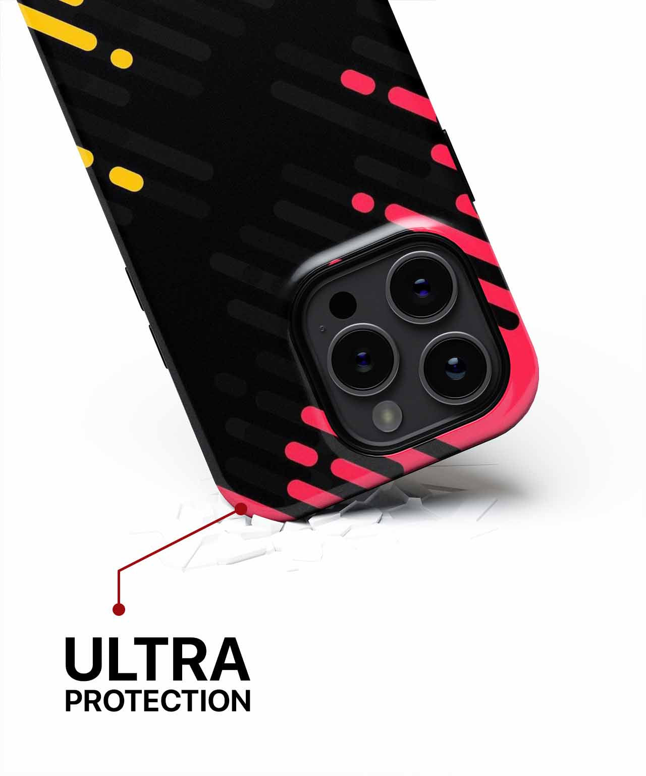 Vibrant Stripes of Joyful Chaos iPhone case Case Cazify - Delivery Canada