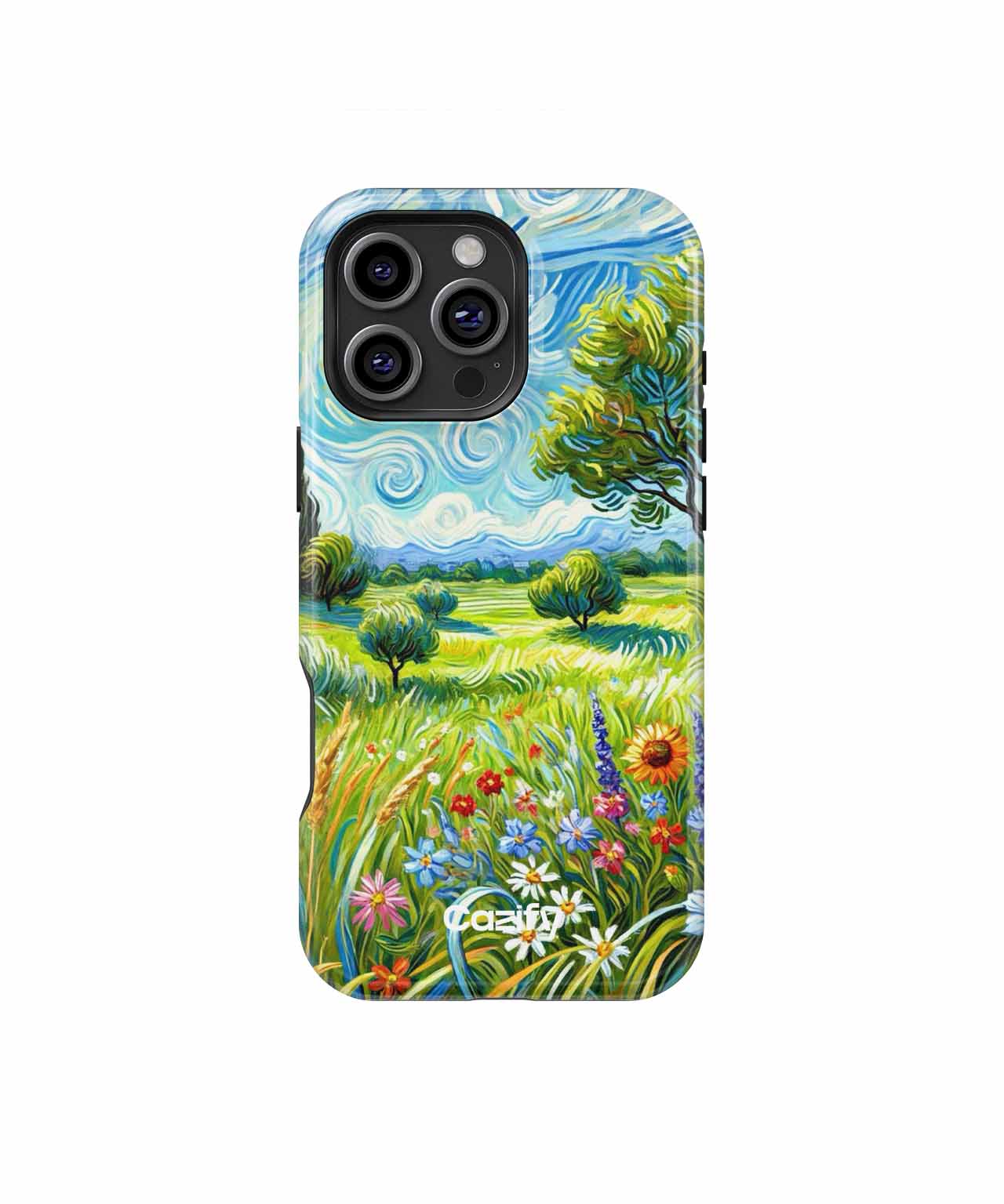 Vibrant Sunlit Meadow with Blooms iPhone case Case Cazify - Delivery Canada