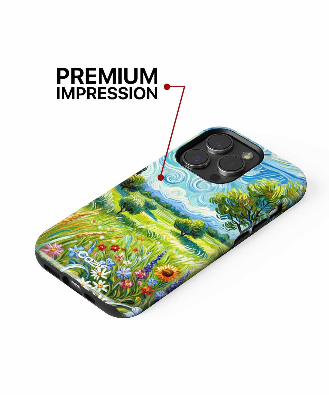 Vibrant Sunlit Meadow with Blooms iPhone case Case Cazify - Delivery Canada