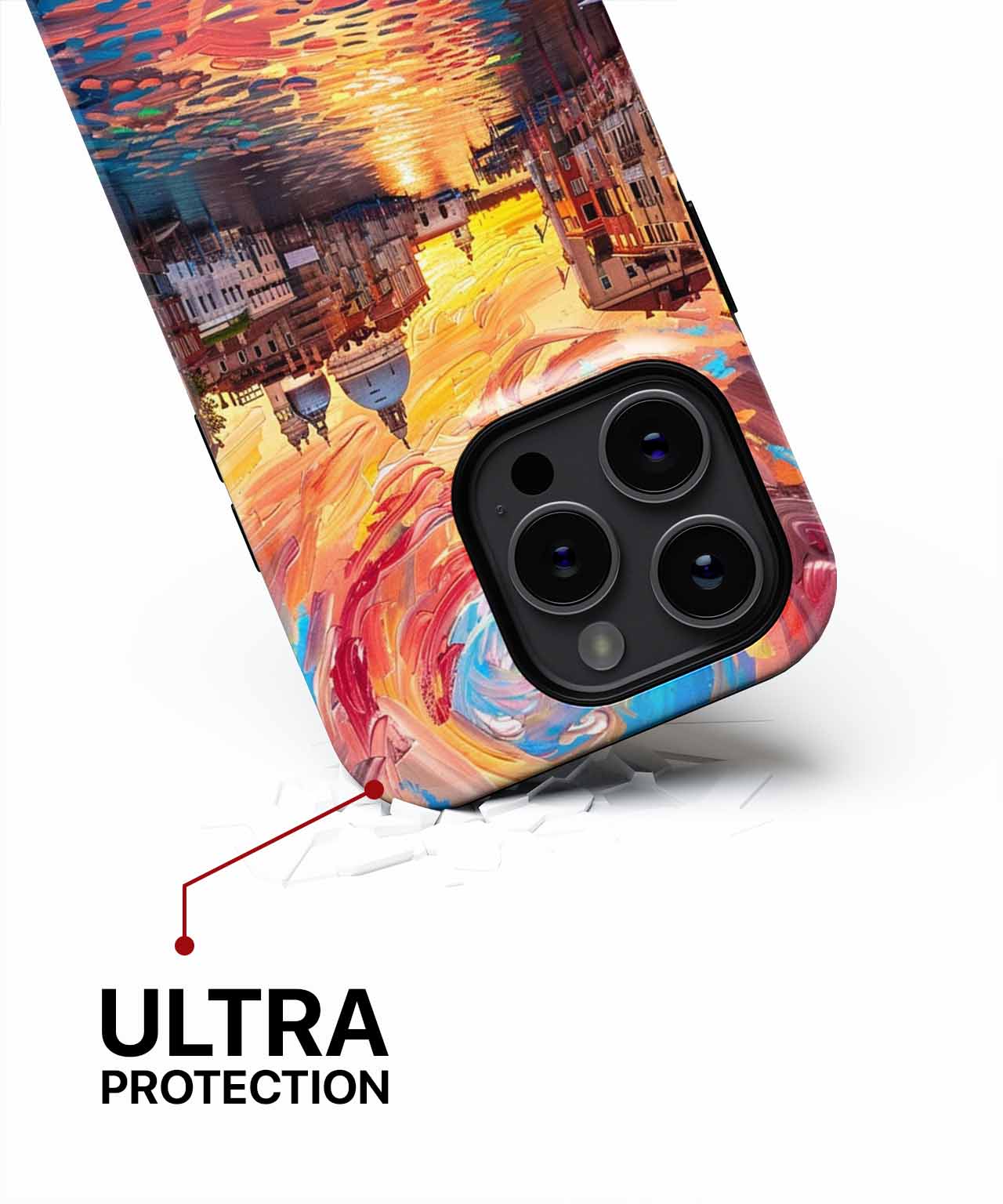 Vibrant Sunset Over Venetian Canals iPhone case Case Cazify - Delivery Canada