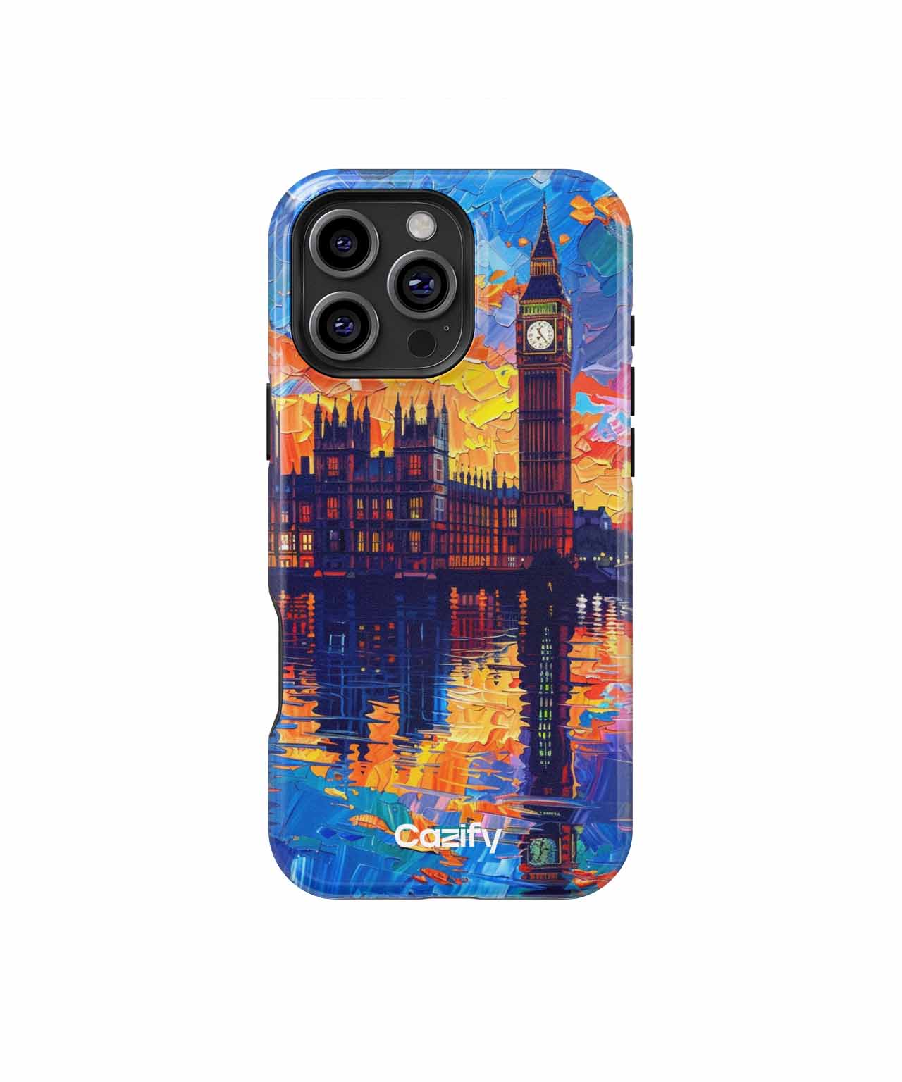 Vibrant Sunset Over Westminster Bridge iPhone case Case Cazify - Delivery Canada