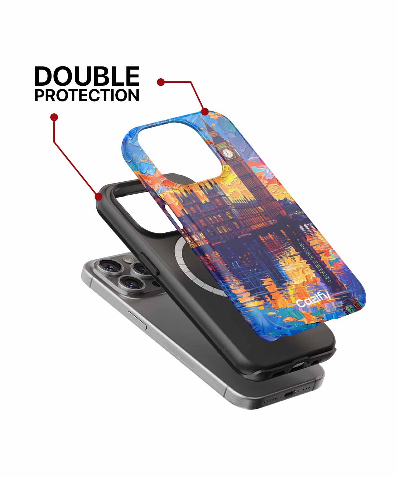Vibrant Sunset Over Westminster Bridge iPhone case Case Cazify - Delivery Canada