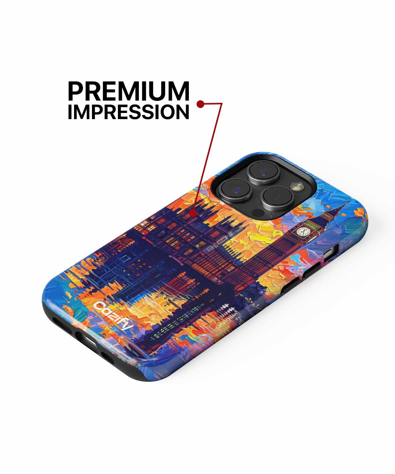 Vibrant Sunset Over Westminster Bridge iPhone case Case Cazify - Delivery Canada