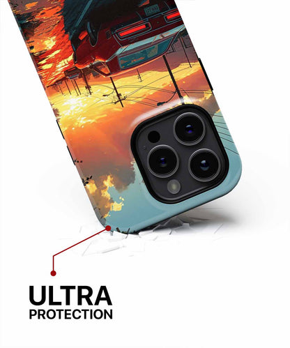 Vibrant Sunset Road Trip Adventure iPhone case Case Cazify - Delivery Canada