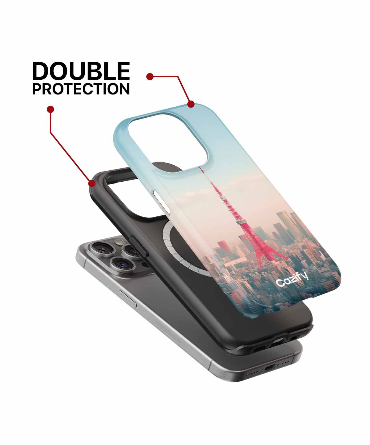 Vibrant Tokyo Tower Stands Tall iPhone case Case Cazify - Delivery Canada