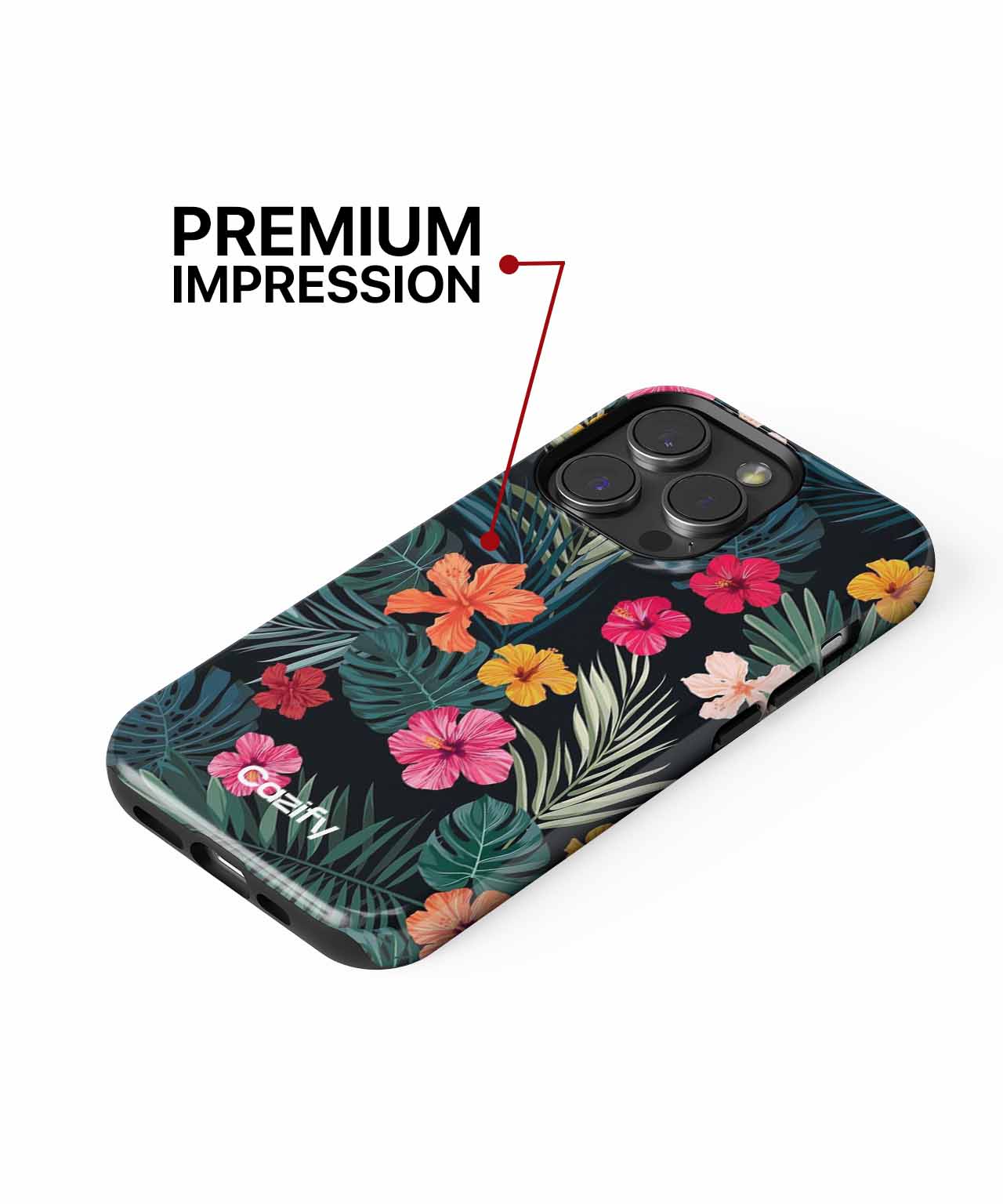 Vibrant Tropical Blossom Fiesta iPhone case Case Cazify - Delivery Canada