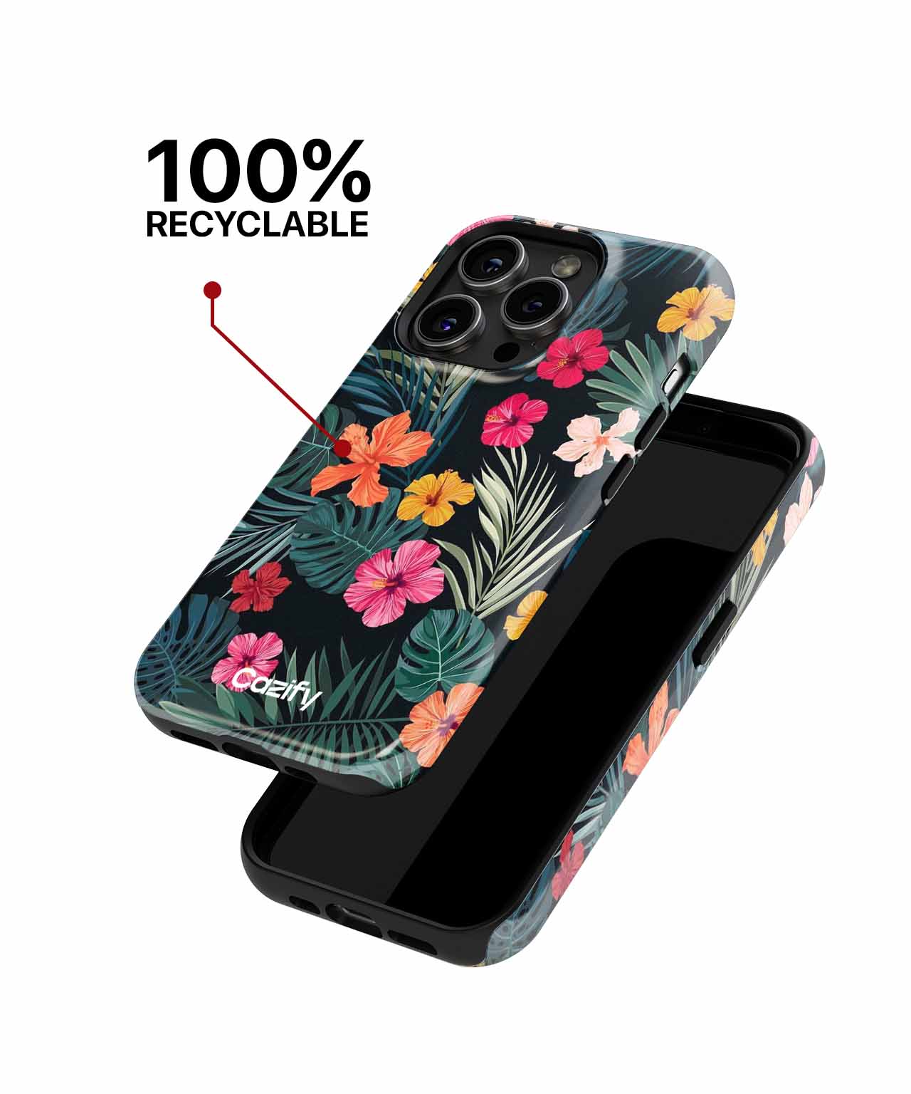 Vibrant Tropical Blossom Fiesta iPhone case Case Cazify - Delivery Canada