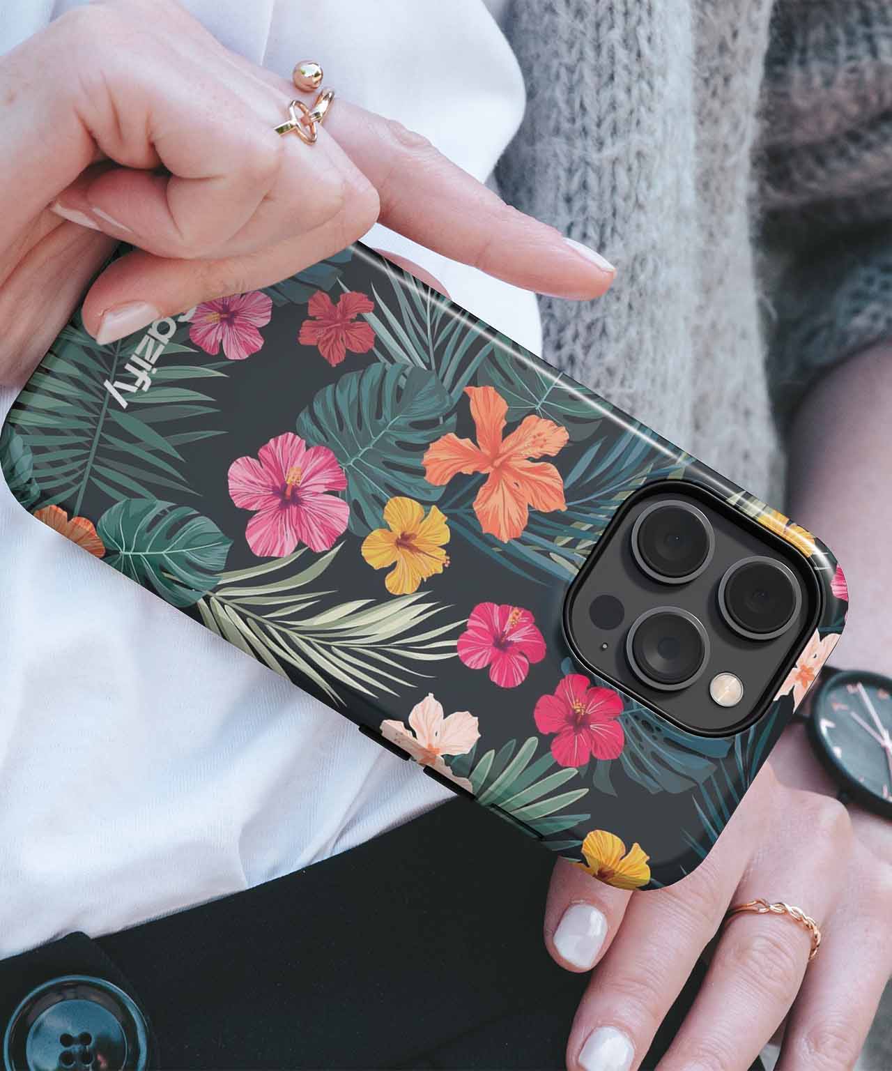 Vibrant Tropical Blossom Fiesta iPhone case Case Cazify - Delivery Canada