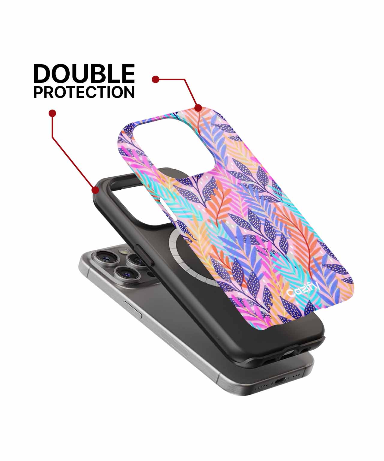 Vibrant tropical foliage dance party iPhone case Case Cazify - Delivery Canada